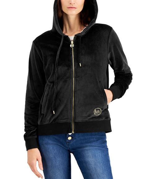 michael kors zip hoodie|michael kors velour sweatsuit.